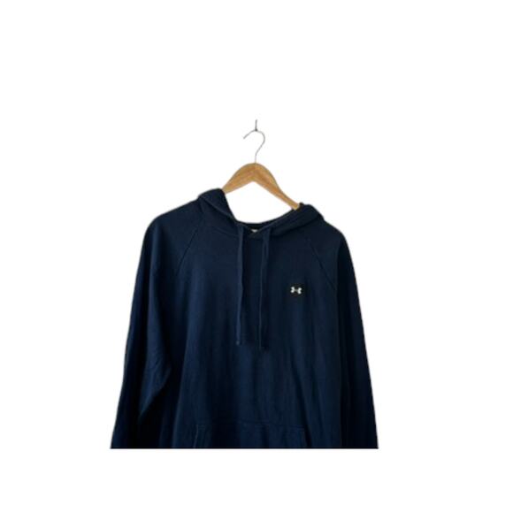 Under Armour Loose Fit Blue Hoodie Sweatshirt Men's XL - Picture 2 of 7